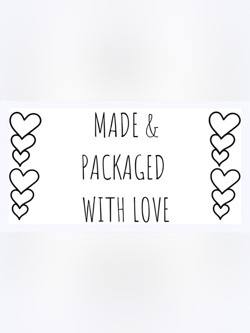 30 STICKERS - 2” x 1” - MADE & PACKAGED ‘WITH LOVE’‎
